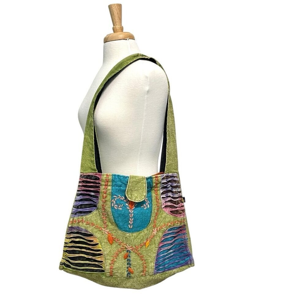 Gypsy Boho Festival Hippie Festival Colorful Embroidered Shoulder Bag Purse